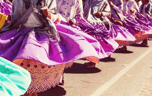Настоящий перуанский танец — стоковое фото