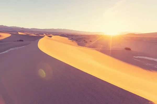 Dunas Areia Death Valley National Park Califórnia Eua — Fotografia de Stock