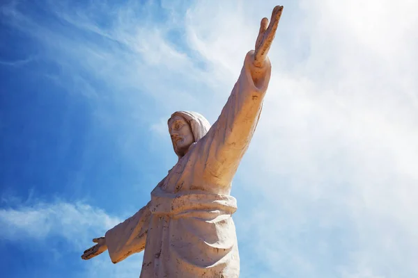 Statue Christ Cusco Peru South America — Stock Photo, Image