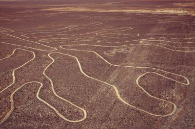 Nazca çizgileri Peru.scenic görünümünde 