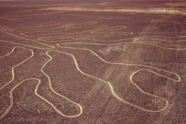 Nazca lines in Peru.scenic view  clipart