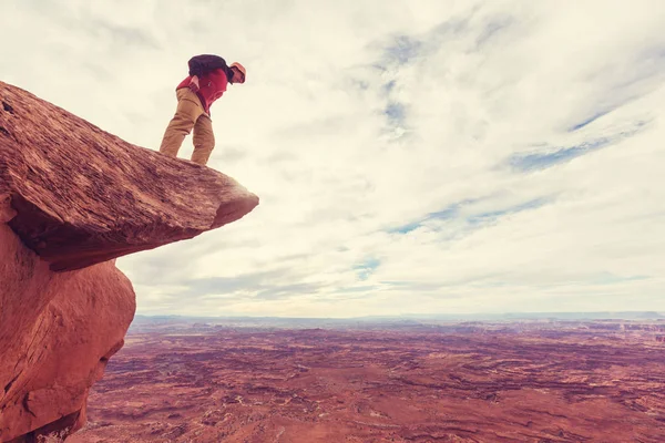 Caminata en las montañas de Utah — Foto de Stock