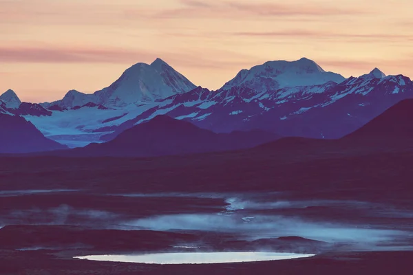 Landskap på Denali highway — Stockfoto