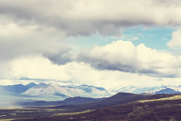 Landschaften auf der Denali-Autobahn — Stockfoto