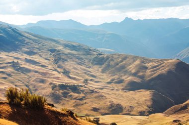 Pampas landscapes in  Cordillera de Los Andes