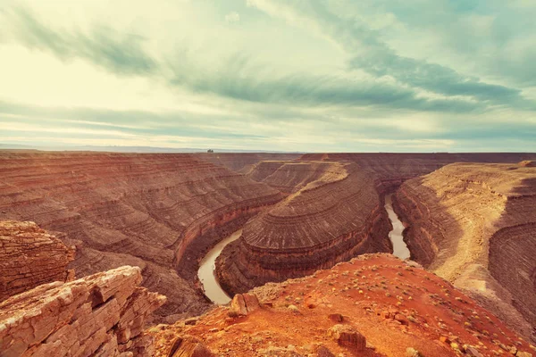 Goosenecks State Park Nello Utah Stati Uniti — Foto Stock