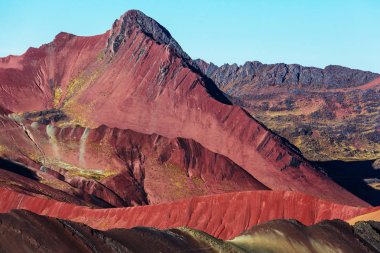 Vinicunca, Cusco bölge, Peru doğal görünümü