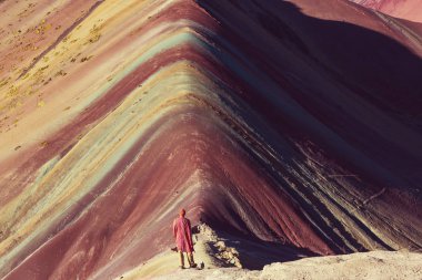 Sahne Vinicunca, Cusco bölge, Peru hiking