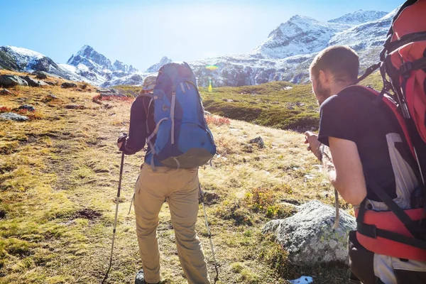 Wandelen in de bergen van de Kackar — Stockfoto