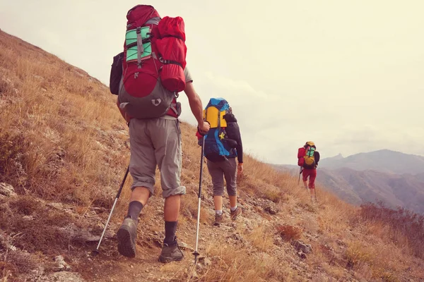 Menschen Wandern Den Bergen — Stockfoto