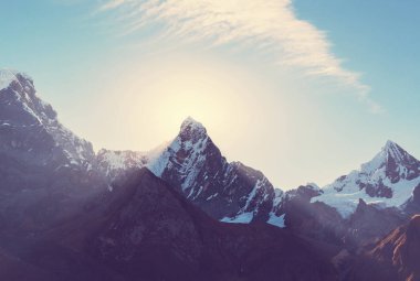 Cordillerabeautiful Dağları manzaraları 