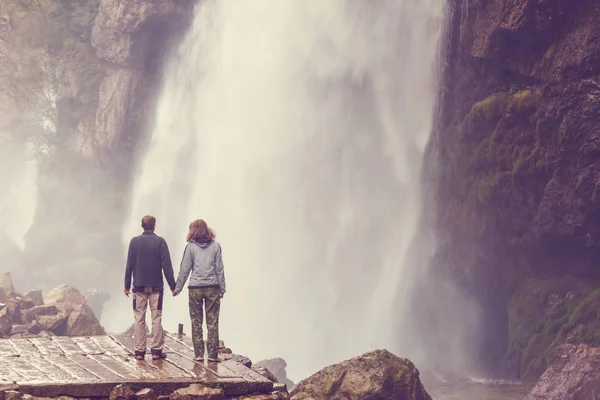 Kapuzbasi waterfall, Kayseri province — Stock Photo, Image