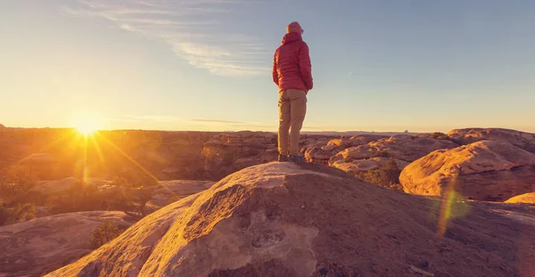 Caminata en las montañas de Utah — Foto de Stock