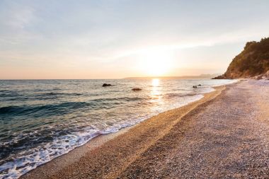 Doğal renkli günbatımı