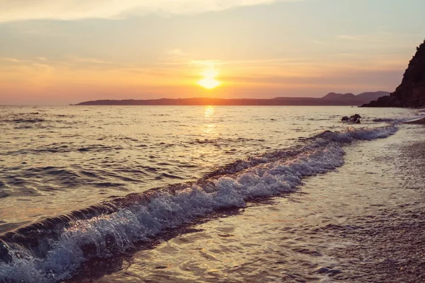 Doğal renkli günbatımı