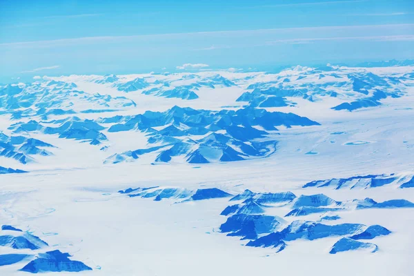 Vista aerea da aeromobili che volano in alta quota — Foto Stock