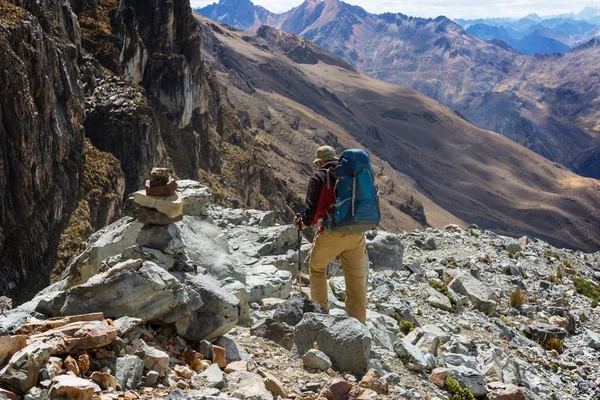 Scène Randonnée Cordillère Pérou — Photo