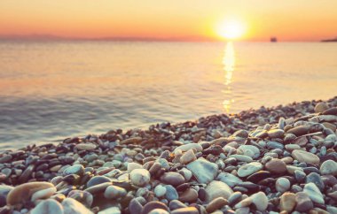 Doğal renkli günbatımı