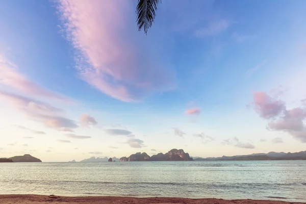 Atemberaubende Aussicht Auf Meeresbucht Und Berginseln Palawan Philippinen — Stockfoto