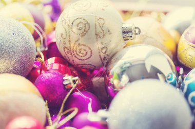 Güzel geleneksel Noel dekor yakın plan