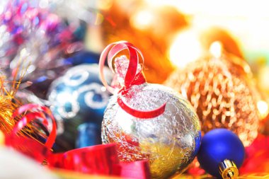 Güzel geleneksel Noel dekor yakın plan