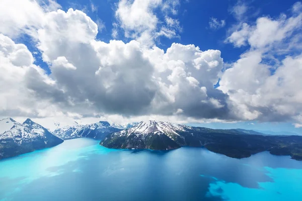 Hike Turquoise Waters Picturesque Garibaldi Lake Whistler Canada Very Popular — Stock Photo, Image