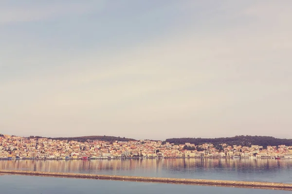 Greek City Meditteranean Coast — Stock Photo, Image