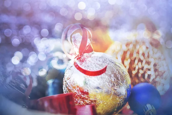 Hermosa Decoración Tradicional Navidad Primer Plano — Foto de Stock