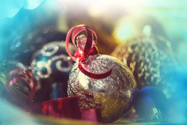 Beautiful Traditional Christmas Decor Closeup — Stock Photo, Image