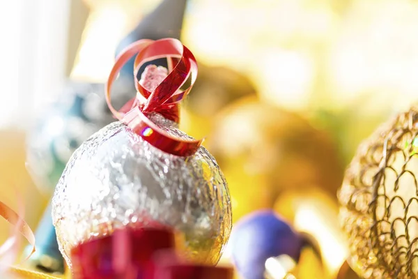 Beautiful Traditional Christmas Decor Closeup — Stock Photo, Image