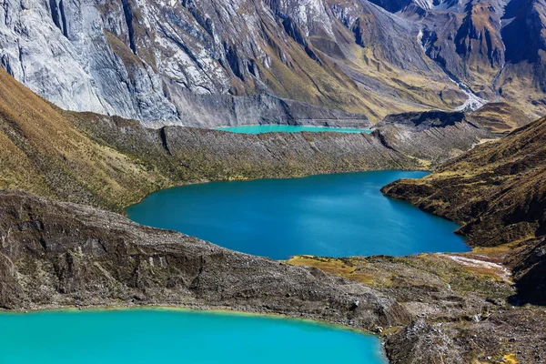 Három Lagúna Perui Cordillera Huayhuashban — Stock Fotó