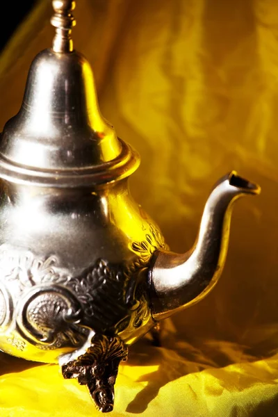 Metal Tea Pot Close — Stock Photo, Image