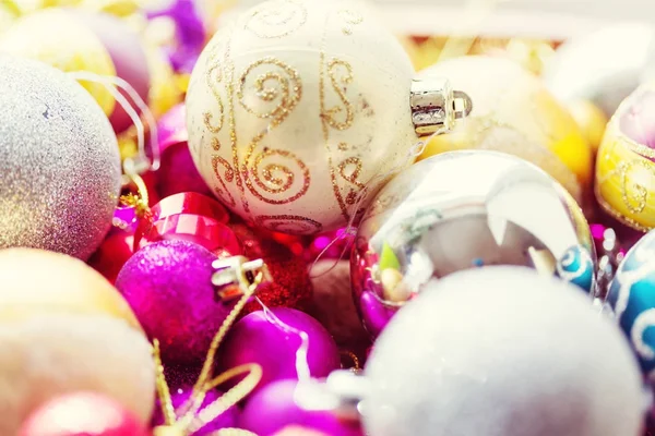 Prachtige Traditionele Kerst Decor Closeup — Stockfoto