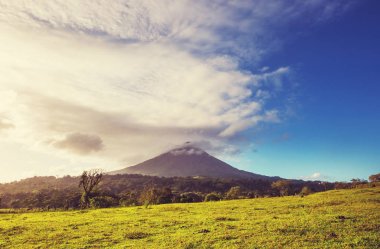 Scenic Arenal volcano in Costa Rica, Central America clipart
