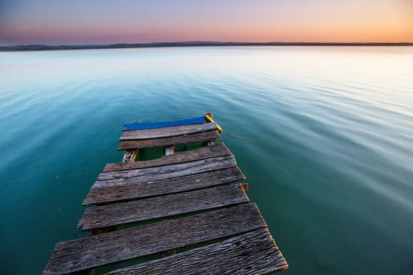 Pier Het Meer — Stockfoto