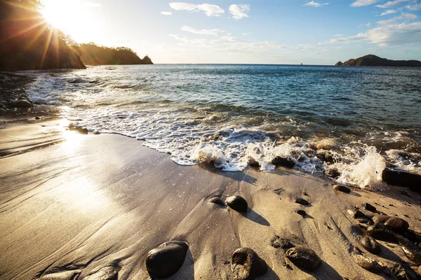 Hermosa Costa Tropical Del Océano Pacífico Costa Rica — Foto de Stock