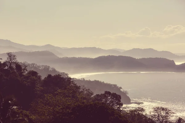 Hermosa Costa Tropical Del Océano Pacífico Costa Rica —  Fotos de Stock