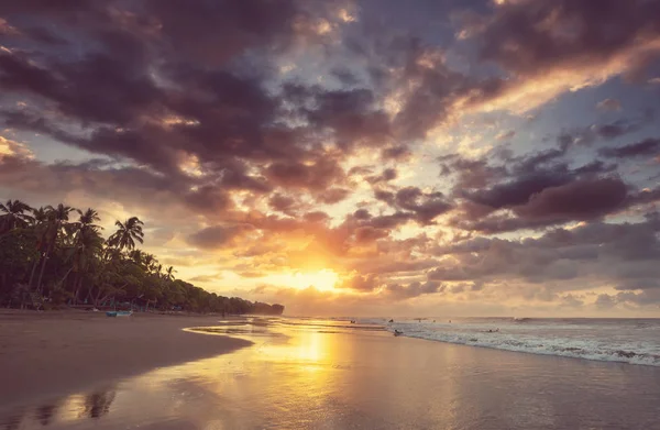 Krásné Tropické Pobřeží Tichého Oceánu Kostarice — Stock fotografie