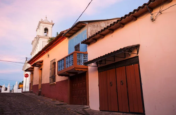 Beautiful Colonial Architecture Salvador Central America — Stock Photo, Image