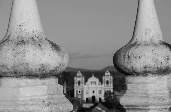 Colonial Architecture Leon City Nicaragua — Stock Photo, Image