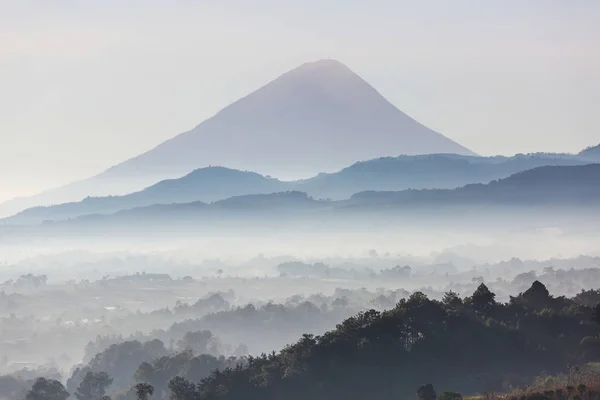 Vulkánok Gyönyörű Táj Guatemala Közép Amerika — Stock Fotó