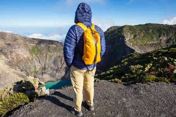 前往中美洲的Irazu Volcano 哥斯达黎加 — 图库照片