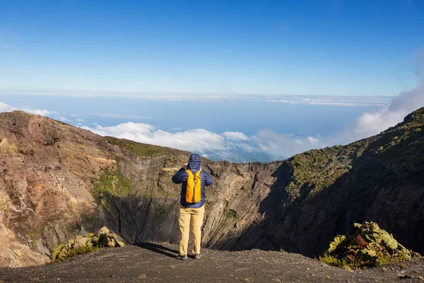 Wanderung Zum Vulkan Irazu Mittelamerika Costa Rica — Stockfoto