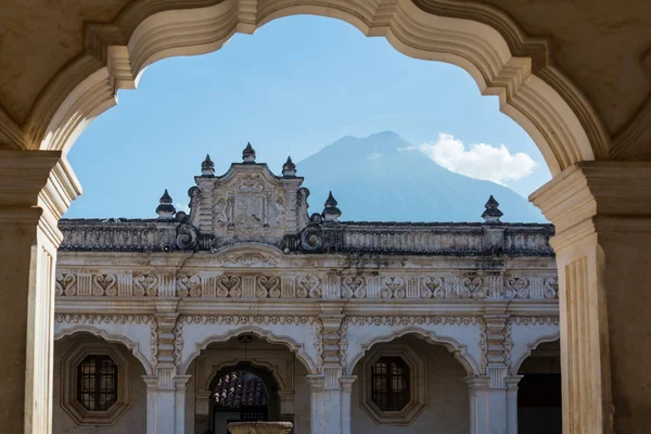 Architektura Kolonialna Starożytnym Mieście Antigua Guatemala Ameryka Środkowa Gwatemala — Zdjęcie stockowe