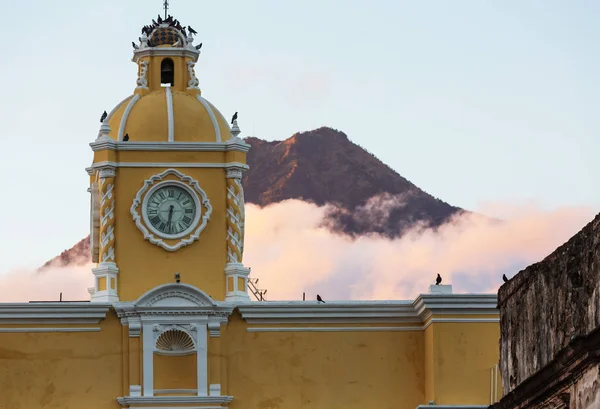 Antigua Guatemala Şehrindeki Sömürge Mimarisi Orta Amerika Guatemala — Stok fotoğraf