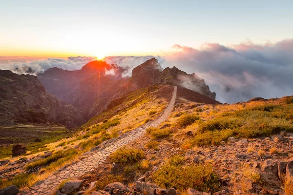 Pěší Turistika Ostrově Madeira Portugalsko — Stock fotografie