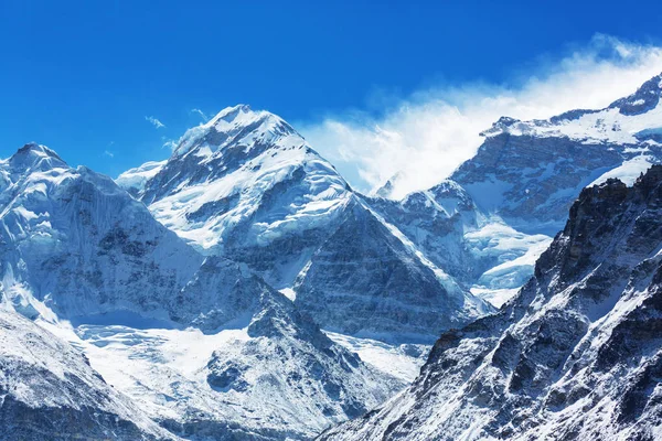 Widok Góry Region Kanchenjunga Himalaje Nepal — Zdjęcie stockowe