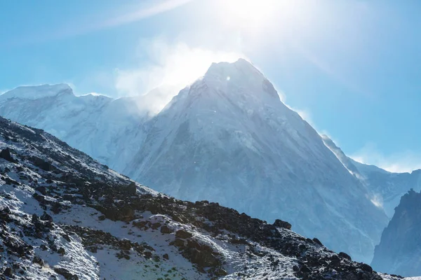 Scenic View Mountains Kanchenjunga Region Himalayas Nepal — Stock Photo, Image