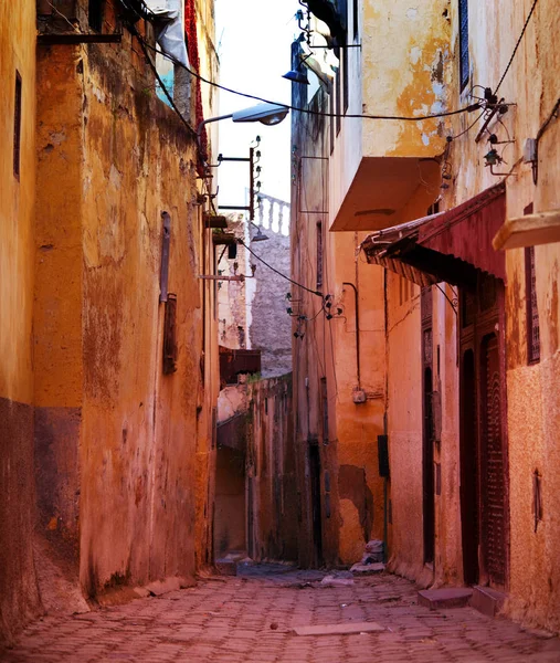 Enge Straße Marokkanischer Stadt — Stockfoto