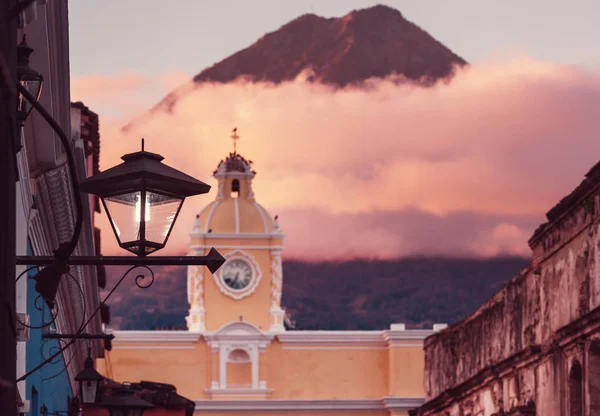 Arquitetura Colonial Antiga Cidade Antigua Guatemala América Central Guatemala — Fotografia de Stock